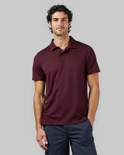 Men's Classic Casual Polo - Oxblood